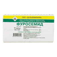 Купить Фуросемид р-р д/в/в и в/м введ 1% амп 2мл №10