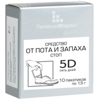Купить 5 Дней ср-во д/ног 1,5г №10 от пота и запаха