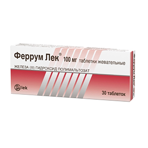 Купить Феррум-Лек таб жев 100мг №30