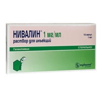 Купить Нивалин р-р д/ин 1мг/мл амп 1мл №10
