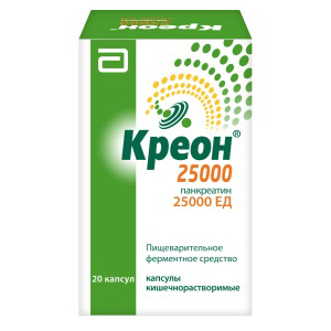 Купить Креон 25000 капс кишечнораств 25тыс ЕД №20