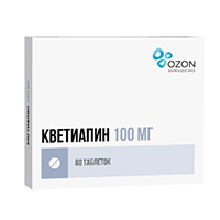 Купить Кветиапин таб ппо 100мг №60