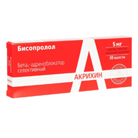 Купить Бисопролол-Акрихин таб ппо 5мг №30