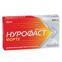 Купить Нурофаст Форте таб ппо 400мг №20