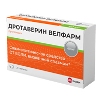 Купить Дротаверин-Велфарм таб 40мг №20