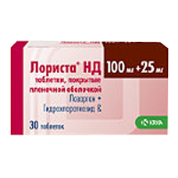 Купить Лориста НД таб ппо 25мг+100мг №30