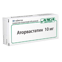 Купить Аторвастатин-АЛСИ таб ппо 10мг №30