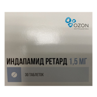 Купить Индапамид Ретард таб ппо пролонг действия 1,5мг №30