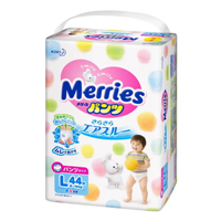 Купить Трусы-подгузники Merries для детей, №44 9-14кг/L