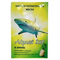 Купить Акулий Жир Акулья Сила маска зластин-коллаг №1 ананас