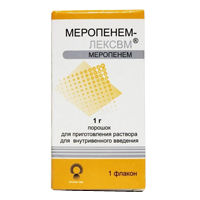 Купить Меропенем-ЛЕКСВМ пор д/р-ра д/в/в введ 1г №1