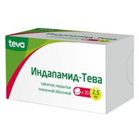 Купить Индапамид-Тева таб ппо 2,5мг №30