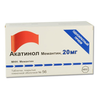 Купить Акатинол Мемантин таб ппо 20мг №56