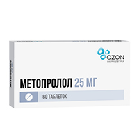 Купить Метопролол таб 25мг №60