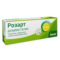 Купить Розарт таб ппо 5мг №30