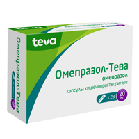 Купить Омепразол-Тева капс кишечнораств 20мг №28