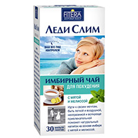 Купить Леди Слим чай имбирный 2г №30 мята и мелисса