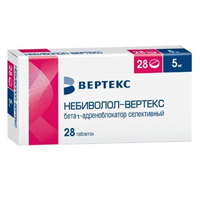 Купить Небиволол-Вертекс таб 5мг №28