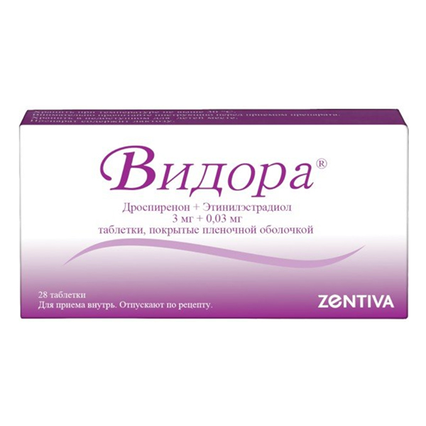 Купить Видора таб ппо 3мг+0,03мг №28