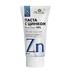 Купить Мирролла Цинковая паста д/наруж примен 10% 40г