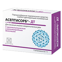 Купить Асептисорб-ДТ сорбент 1г №5 полимерн дренир