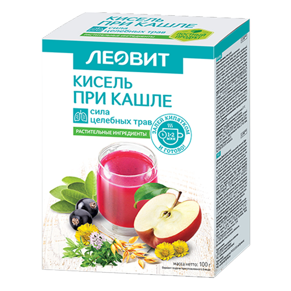 Купить Леовит кисель диетический  пак 20г №5 при кашле