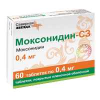 Купить Моксонидин-СЗ таб ппо 0,4мг №60