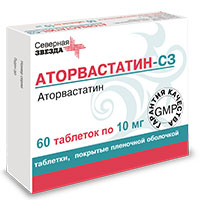 Купить Аторвастатин-СЗ таб ппо 10мг №60
