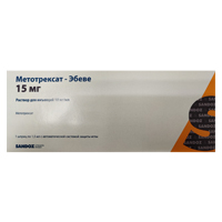 Купить Метотрексат-Эбеве р-р д/ин 10мг/мл шпр с устр защ иглы 1,5мл