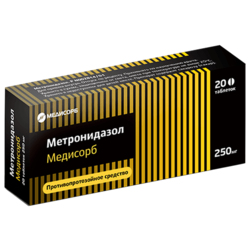 Купить МЕТРОНИДАЗОЛ МЕДИСОРБ ТАБЛ 250 МГ Х20
