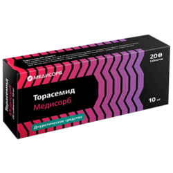 Купить ТОРАСЕМИД МЕДИСОРБ 0,01 N20 ТАБЛ