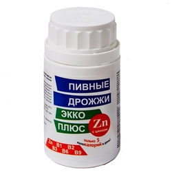 Купить Дрожжи Пивные Экко Плюс таб №100 цинк и спирулин
