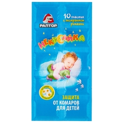 Купить Раптор Некусайка пластины от комаров №10 д/детей