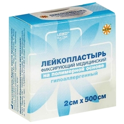 Купить ЛЕЙКОПЛАСТЫРЬ ФИКСИРУЮЩИЙ LEIKO ПОЛИМЕРН/ПРОЗР ПЛЕН ОСН 2 Х 500СМ