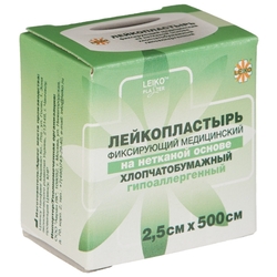 Купить Лейкопластырь фикс. мед. на неткан. осн. хлопчатобум. гипоаллерг. 2,5см*500см