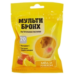 Купить МУЛЬТИ-БРОНХ РАСТИТЕЛЬН. ПАСТИЛКИ СО ВКУСОМ ЛЕСНЫЕ ЯГОДЫ Б/САХАРА №20