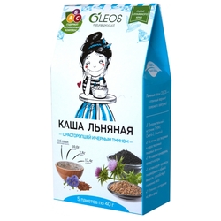 Купить Олеос каша льняная 40г №5 черн тмин и расторопша