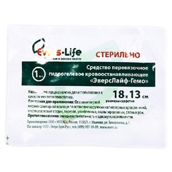 Купить СРЕДСТВО КРОВООСТАНАВЛИВАЮЩЕЕ ЭВЕРС ЛАЙФ-ГЕМО САЛФ 18Х13СМ N1 (ПАРТИЯ 5ШТ)