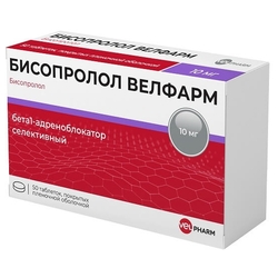 Купить Бисопролол Велфарм таб ппо 10мг №50