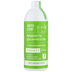 Купить ВАТЕРДЕНТ/WATERDENT ЖИДКОСТЬ Д/ИРРИГАТОРА + ОПОЛАСК-ЛЬ ФИТОКОМПЛЕКС БЕЗ ФТОРА 500МЛ