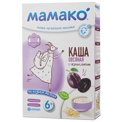 Купить Мамако каша на коз молоке 200г 6+ мес овсяная с черносливом