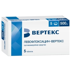 Купить Левофлоксацин-Вертекс таб ппо 250мг №5