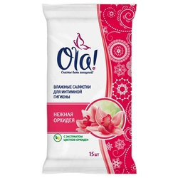 Купить Ола салфетки д/интим гигиен №15 нежная орхидея