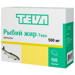 Купить Рыбий Жир-Тева капс 500мг №90