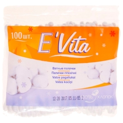Купить BELLA E'VITA ВАТНЫЕ ПАЛОЧКИ 100 ШТ./УП. (В П/Э УПАКОВКЕ)*70