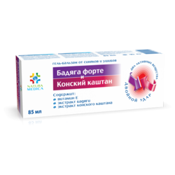 Купить Бадяга  Форте гель-бальзам 85мл и Каштан