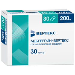Купить МЕБЕВЕРИН КАП. ПРОЛОНГ. ДЕЙСТВ. 200 МГ Х30