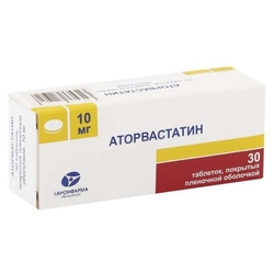 Купить Аторвастатин таб ппо 10мг №30
