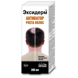 Купить ЭКСИДЕРМ СРЕДСТВО Д/РОСТА ВОЛОС 200МЛ