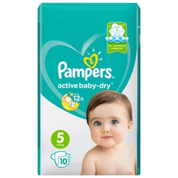 Купить ПОДГУЗНИКИ ПАМПЕРС ACTIVE BABY DRY JUNIOR 11-18КГ N10 МИКРОУПАКОВКА